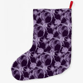 THISTL-violette Blume Großer Weihnachtsstrumpf (Rückseite)