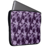 THISTL-violette Blume Laptopschutzhülle (Vorne Rechts)