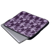 THISTL-violette Blume Laptopschutzhülle (Vorne Knopf)