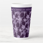 THISTL-violette Blume Milchtasse (Vorderseite)