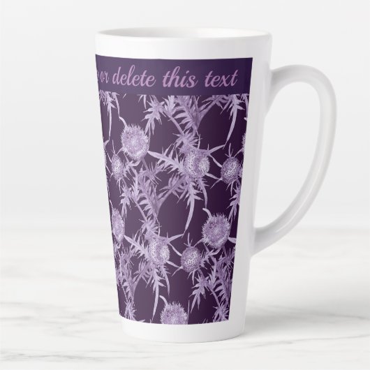 THISTL-violette Blume Milchtasse (Rechts)