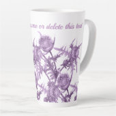 THISTL-violette Blume Milchtasse (Rechte Ecke)