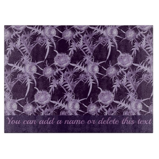 THISTL-violette Blume Schneidebrett (Vorderseite)