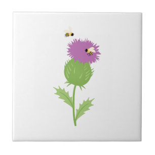 Thistle Bienen Fliese