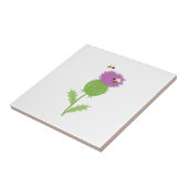 Thistle Bienen Fliese (Seite)