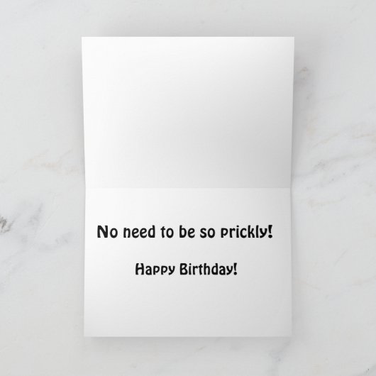 Thistle Birthday Card Karte (Innenseite)