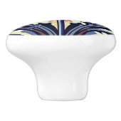 Thistle Blume Art Deco Keramikknauf (Seitenansicht)