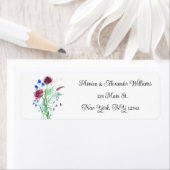 Thistle Botanical Watercolor Rücksendeadresse (Insitu)