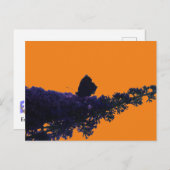 Thistle Butterfly on Butterfly Bush DIY Postcard Postkarte (Vorne/Hinten)