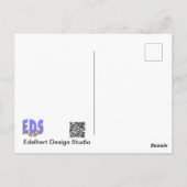 Thistle Butterfly on Butterfly Bush DIY Postcard Postkarte (Rückseite)