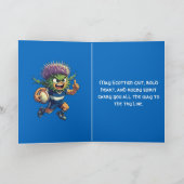 Thistle Dash Scottish Rugby Motif Karte (Innenseite)
