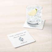 Thistle Floral Scottish Scotland Wedding Rechteckiger Pappuntersetzer (Vor Ort)