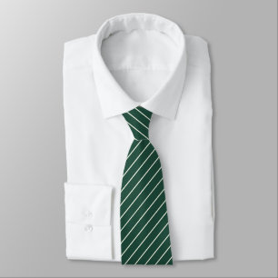 Thistle Green mit Ivory White Pinstripes Krawatte