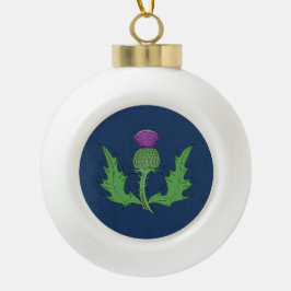 Thistle Keramik Ball Weihnachtsschmuck Kugel-Ornament