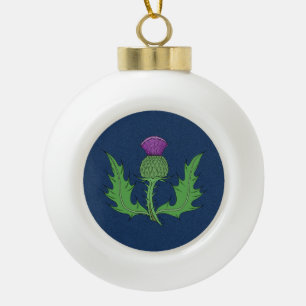 Thistle Keramik Ball Weihnachtsschmuck Kugel-Ornament