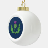 Thistle Keramik Ball Weihnachtsschmuck Kugel-Ornament (Rechts)