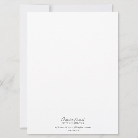 Thistle Landing Art Card Fantasie Blume (Rückseite)