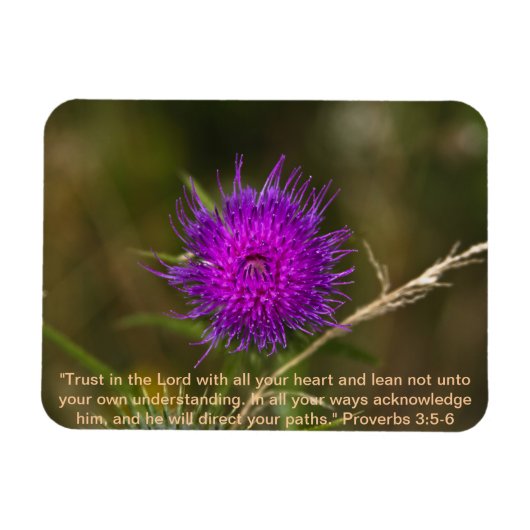 Thistle Magnet mit Skriptersatz Verse (Horizontal)