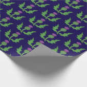 Thistle (on Blue) Geschenkpapier (Ecke)