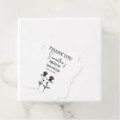 Thistle Purple Flowers Scottish Boho Brautparty Geschenkanhänger (Beispiel)