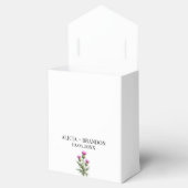 Thistle Purple Scottish Floral Modern Wedding Geschenkschachtel (Geöffnet)