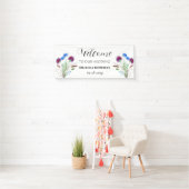 Thistle Scotland Blume Rustic Elegante Wedding Banner (Insitu)