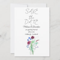 Thistle Scottish Floral Blume Rustic Wedding