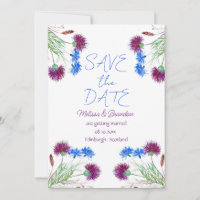 Thistle Scottish Floral Blume Rustic Wedding