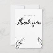 Thistle Vielen Dank Note Card Dankeskarte (Rückseite)