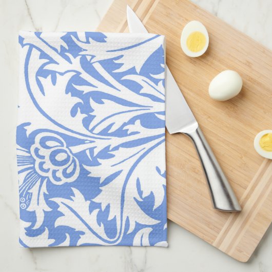 Thistle, William Morris Geschirrtuch (Viertel Falte)