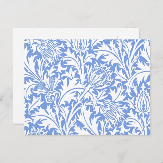 Thistle, William Morris Postkarte (Vorne/Hinten)