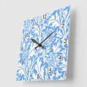 Thistle, William Morris Quadratische Wanduhr (Winkel)