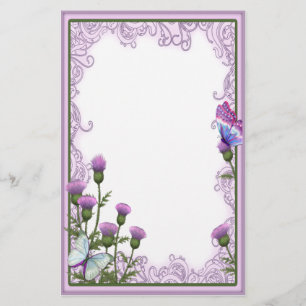 Thistles and Butterflies - Stationierung Briefpapier