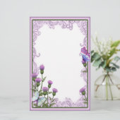 Thistles and Butterflies - Stationierung Briefpapier (Stehend Vorderseite)