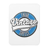 Thiva Greece Vintages Logo Magnet (Vertikal)