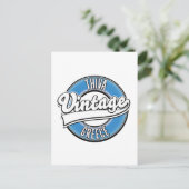 Thiva Greece Vintages Logo Postkarte (Stehend Vorderseite)
