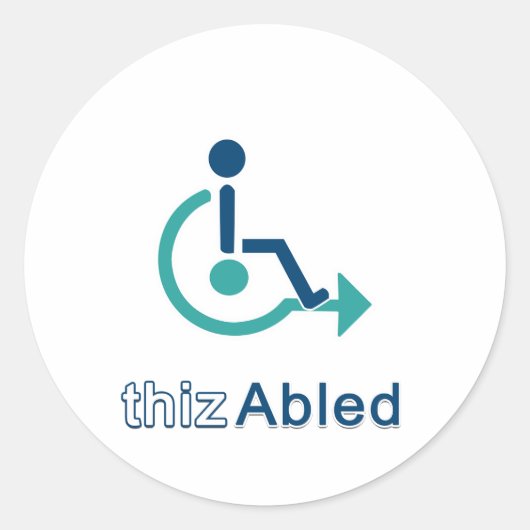 thizAbled Sticker (Vorderseite)