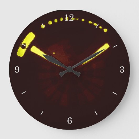 Thmers Hammer Wall Clock Große Wanduhr (Vorderseite)