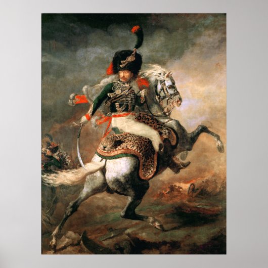 Thodore Gricault The Charging Chasseur Poster (Vorne)