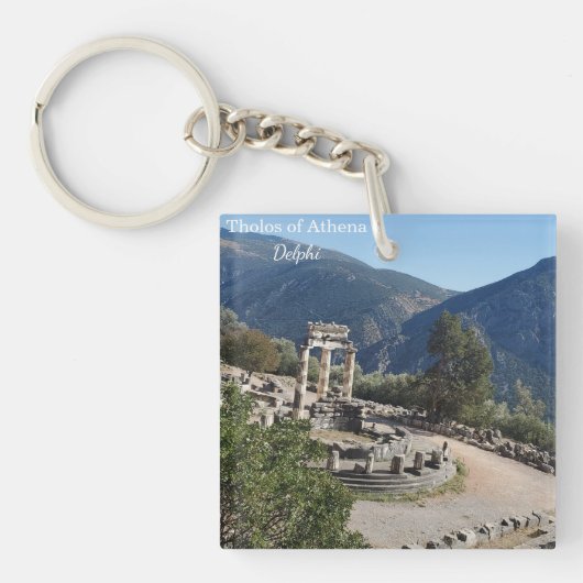 Tholos der Athena Delphi Griechenland Souvenir-Sch Schlüsselanhänger (Vorderseite)