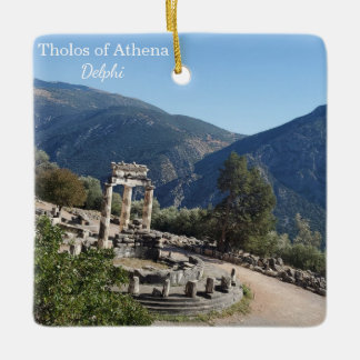 Tholos der Athena Delphi Griechenland Souvenir Wei Keramikornament