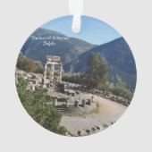 Tholos der Athena Delphi Griechenland Souvenir Wei Ornament (Rückseite)