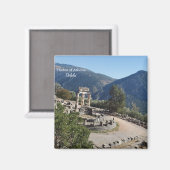 Tholos der Athena Delphi Souvenir Magnet (Vorderseite/Rückseite)