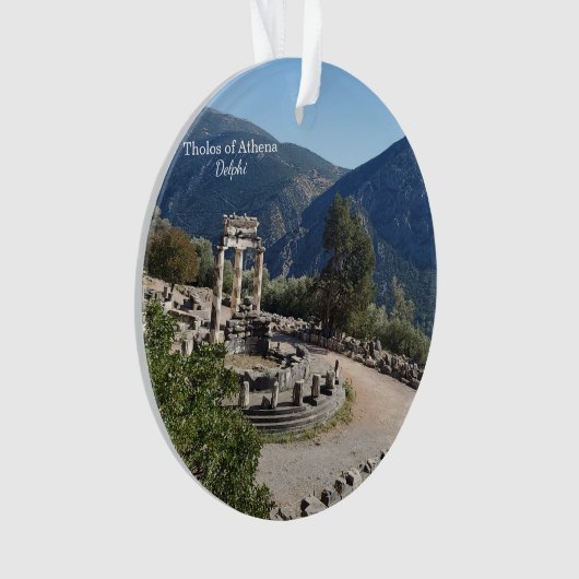 Tholos of Athena Delphi Greece Souvenir Ornament (Vorderseite)
