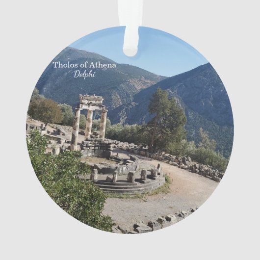 Tholos of Athena Delphi Greece Souvenir Ornament (Rückseite)