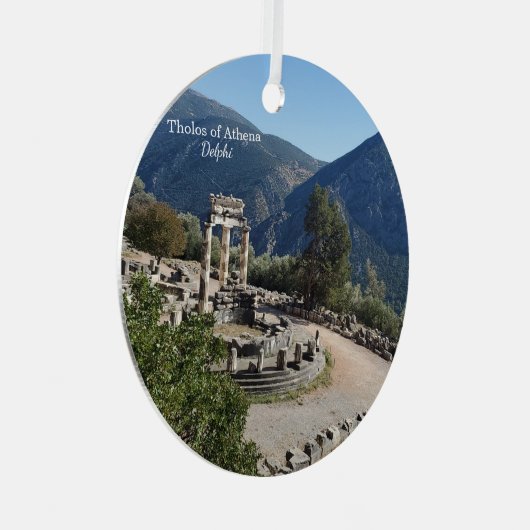 Tholos of Athena Delphi Greece Souvenir Ornament (Vorderseite Rechts)