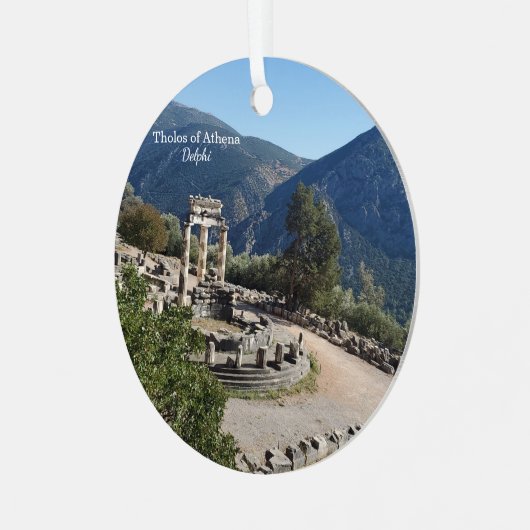 Tholos of Athena Delphi Greece Souvenir Ornament (Vorderseite links)