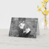 thom und Chris Karte (Gelbe Blume)