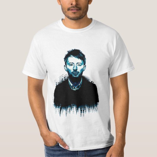Thom Yorke Art Print von omiero T-Shirt (Vorderseite)