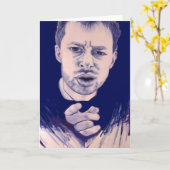 Thom Yorke Radiohead Greeting Card Music Fan Karte (Gelbe Blume)